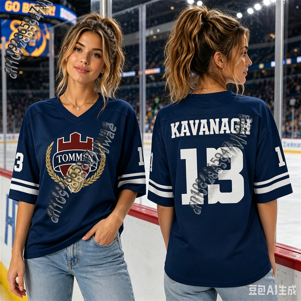 Women'S Fashion Rugby Top - カバナウ13 ビッグス10 ギブソン07 フィーリー12 ラグビージャージ ボーイズ・オブ・トムン