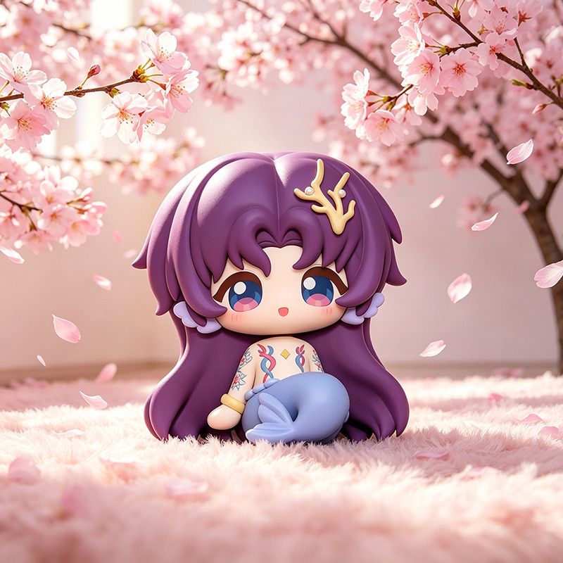 Women Fashion Model - アニメ愛とディープスペースラファエル 7 センチメートル PVC フィギュアモデル人魚フィギュア座り姿勢モデルデスククリスマスギフト