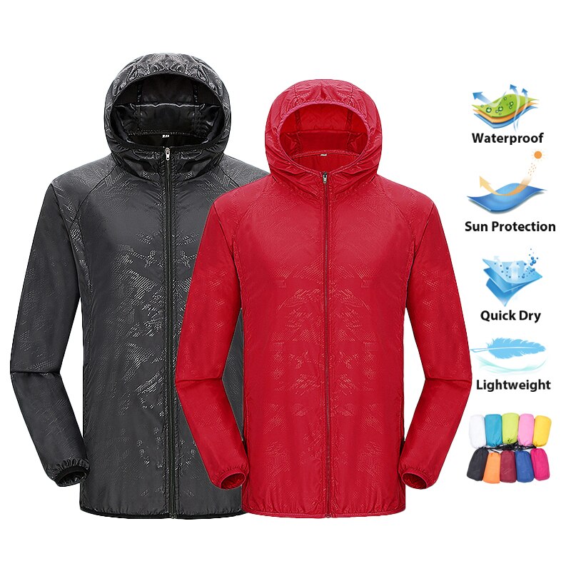 Women'S Fashion Rain Jacket - Lngxo男女兼用ハイキングジャケット女性用防水クイックドライキャンプウインドブレーカートレッキング釣りレインコート屋外アンチUV服