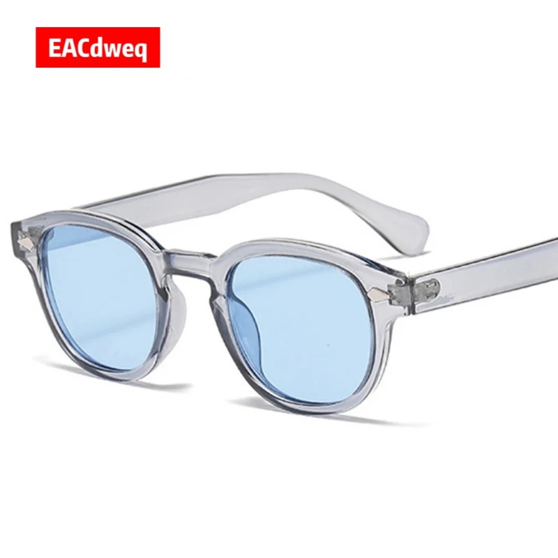 Women'S Fashion Eyewear - ヴィンテージラウンドサングラス女性男性レトロリベットグラデーション女性サングラス UV400 スクエアシェードアイウェア