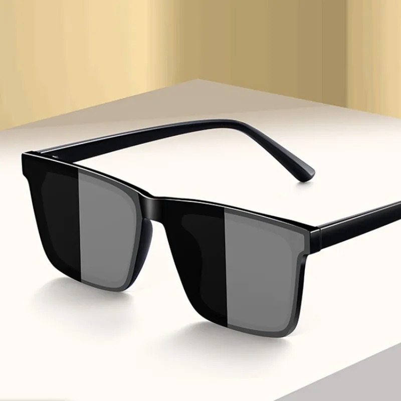 Women'S Fashion Eyeglasses - 新しいメンズドライビングアンチUVサングラスシェイプレディーススクエアフレームサングラスUV400ブラックGafas De Sol