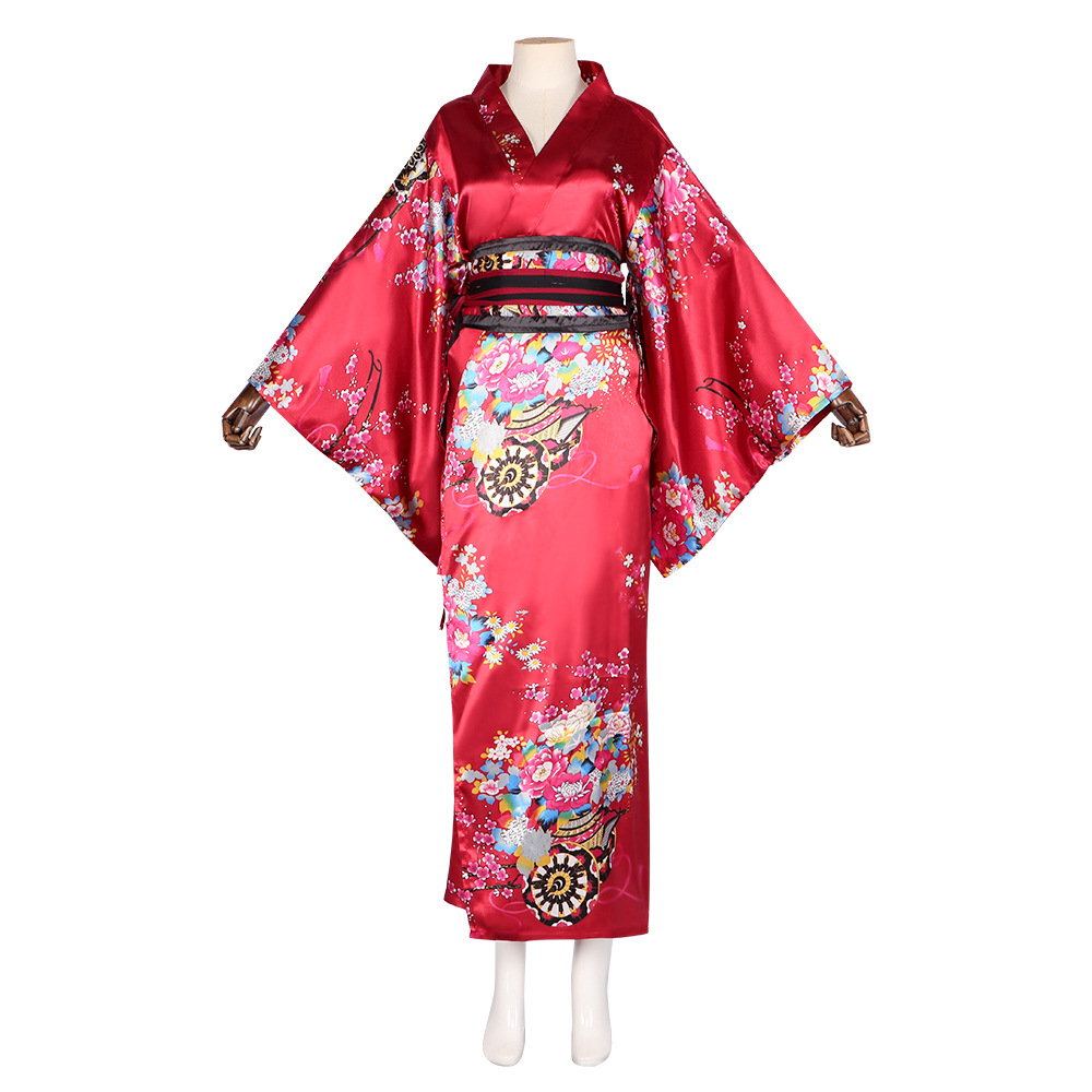 Women'S Fashion Kimono - 日本の着物バスローブ女性フォーマルドレス伝統的な日本スタイルの浴衣写真ドレスファッションセクシーなハロウィーンパーティー着物ドレス