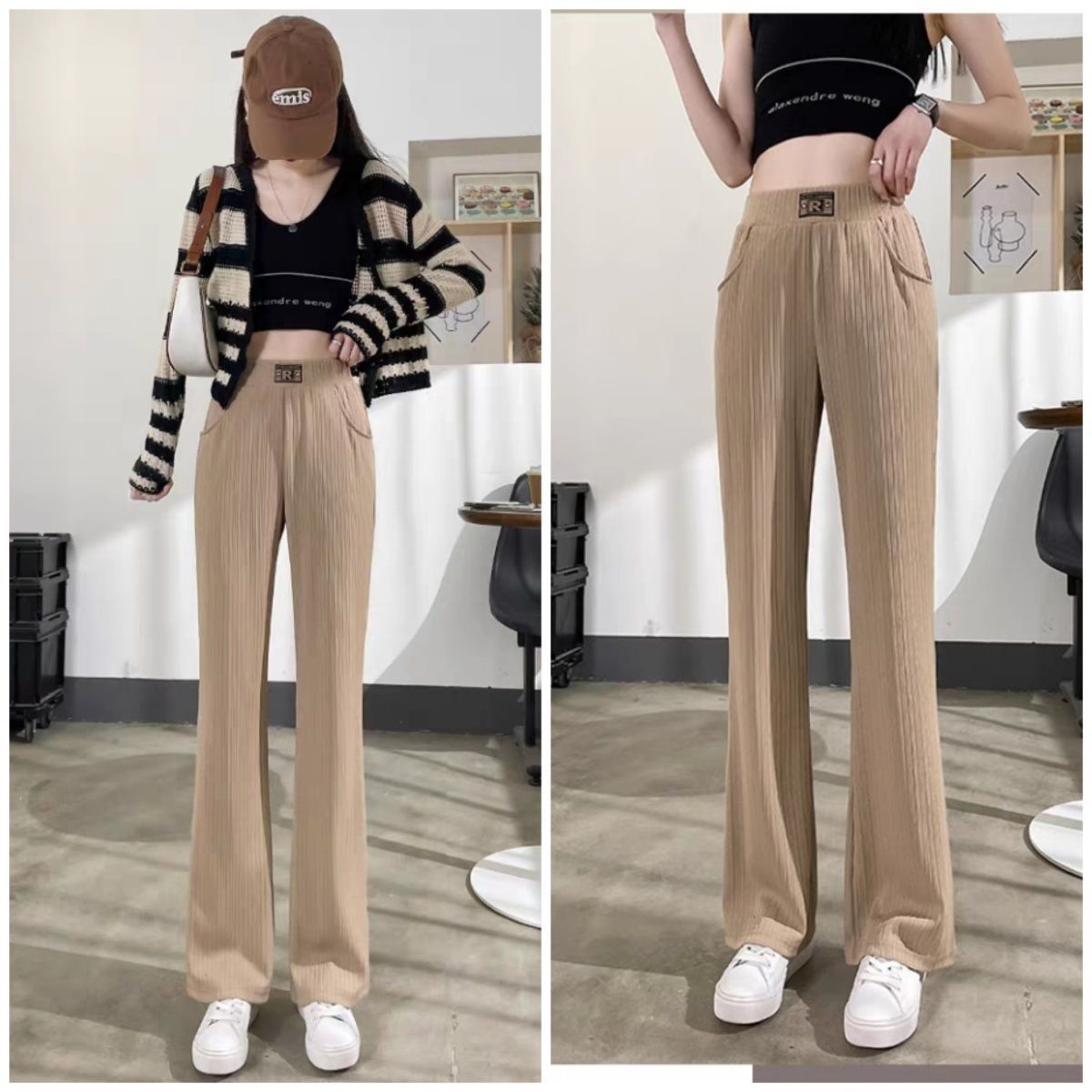 Women'S Fashion Utility Pants - ズボン レディース カーゴ ジョガー マルチポケット 調節可能なウエストバンド