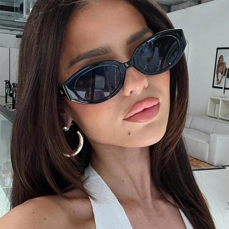 Women'S Fashion Eyewear - ヴィンテージキャットアイサングラス女性レトロシェードブラックサングラス女性ファッション小さなフレームミラースクエアオキュロスデソル