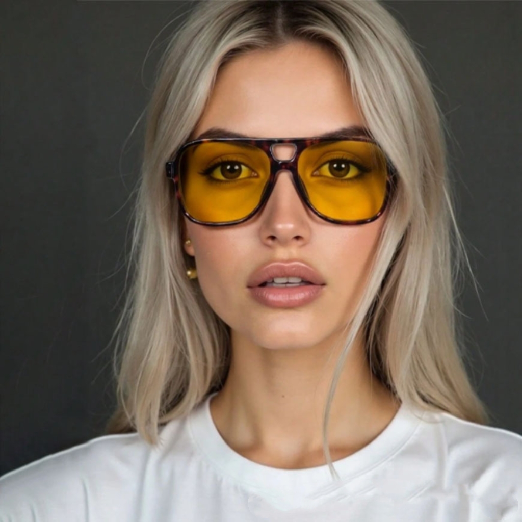 Women'S Fashion Eyewear - 新しいヴィンテージクラシックデザイナーダブルブリッジパイロットサングラス女性男性用高級サングラスビッグフレームシェード UV400 メガネ