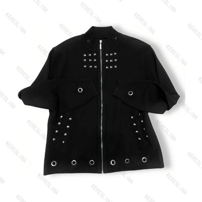 Women'S Y3K Fashion - ゴシックレトロパンク秋冬ハイストリートY3k無地快適多用途ジッパーフーディーアメリカンファッションスタイルフーディー