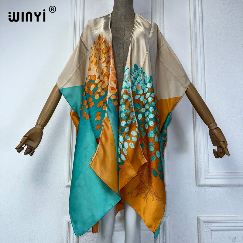 WINYI 夏着物女性自由奔放に生きるプリントビキニカバーア - Women'S Fashion Kimono のレビューと価格