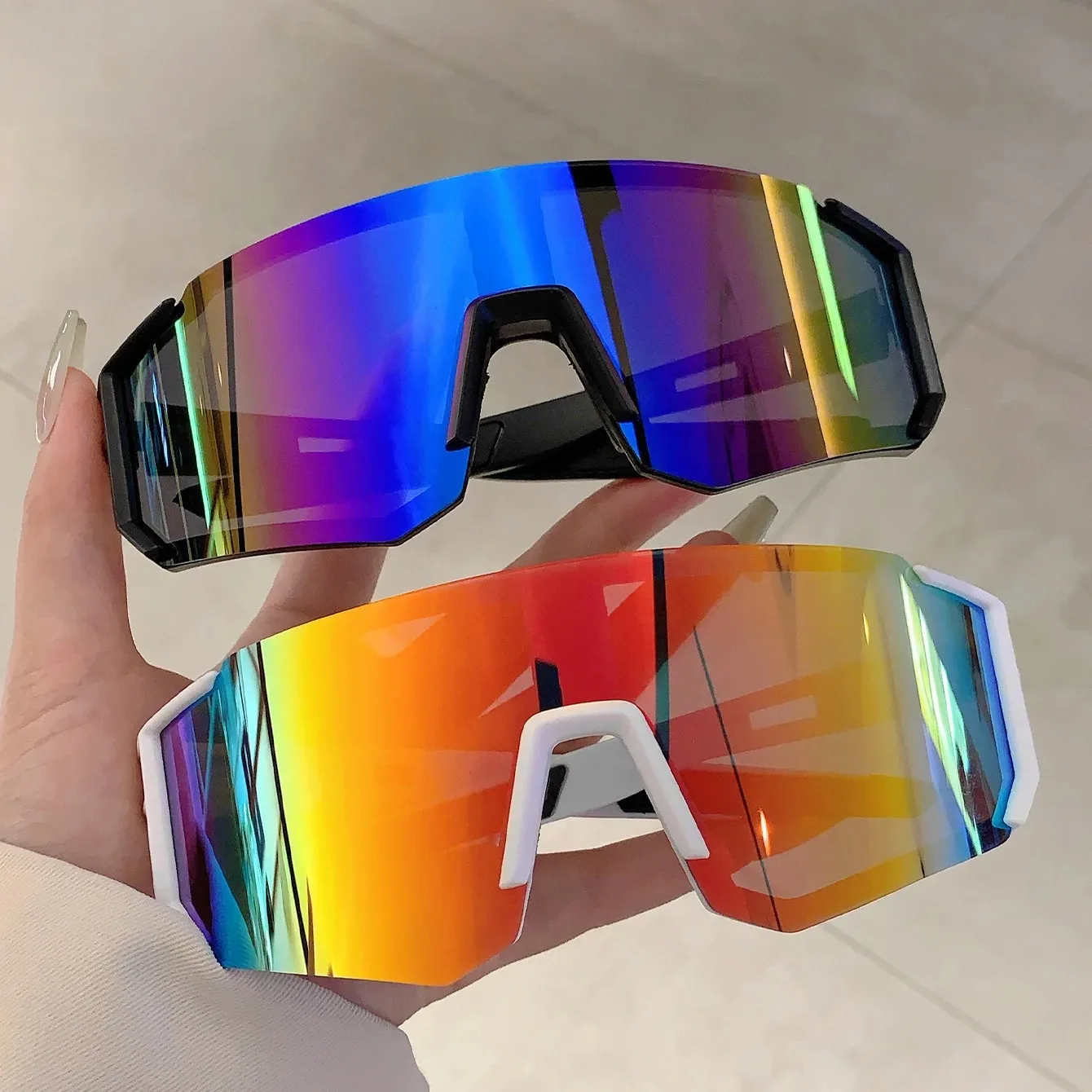 アウトドアスポーツサングラス男性用軽量特大男性用シェードサイ - Women'S Fashion Eyewear のレビューと価格