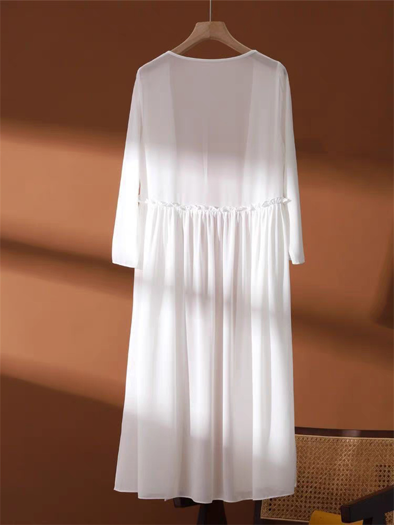 女性のプラスサイズ 6XL 夏シフォン着物ロングカーディガン - Women'S Fashion Kimono のレビューと価格