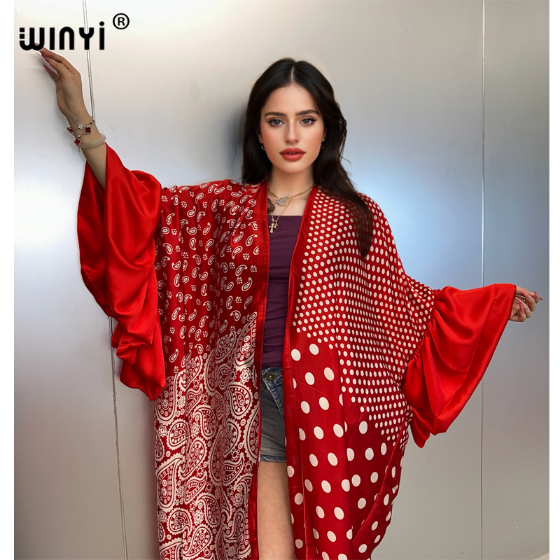 WINYI 夏着物パーティードレスビーチウェア水着カバーアッ - Women'S Fashion Kimono のレビューと価格