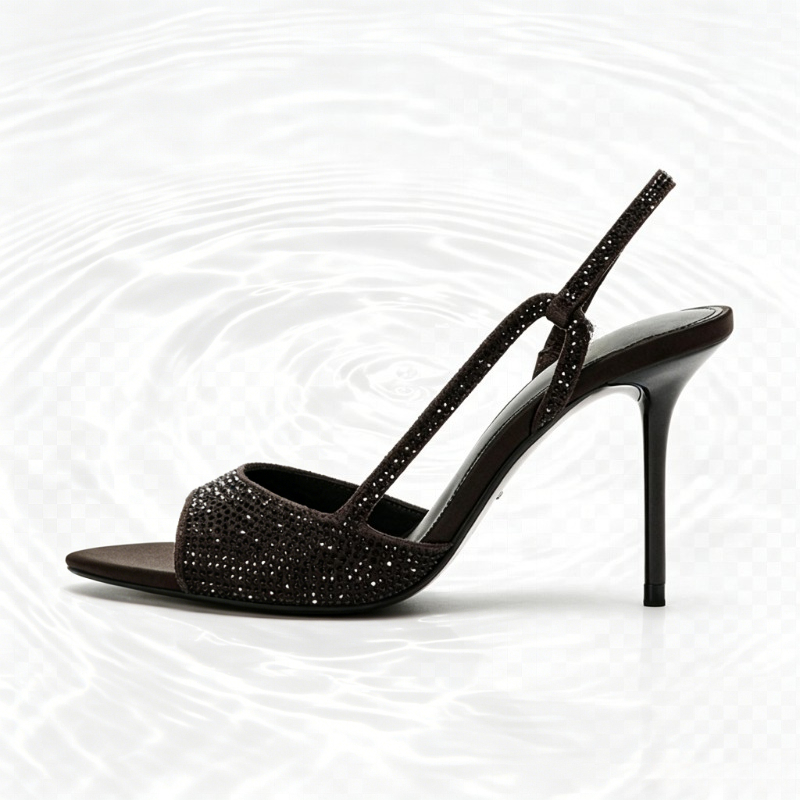 ファッションクリスタルディテールスリングバックヒール女性のセ - Women'S Fashion Brand Shoes のレビューと価格