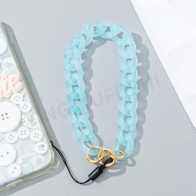 新しいアクリルメタルバックル付き携帯電話チェーン、女性用パー - Fashion Women Picture のレビューと価格