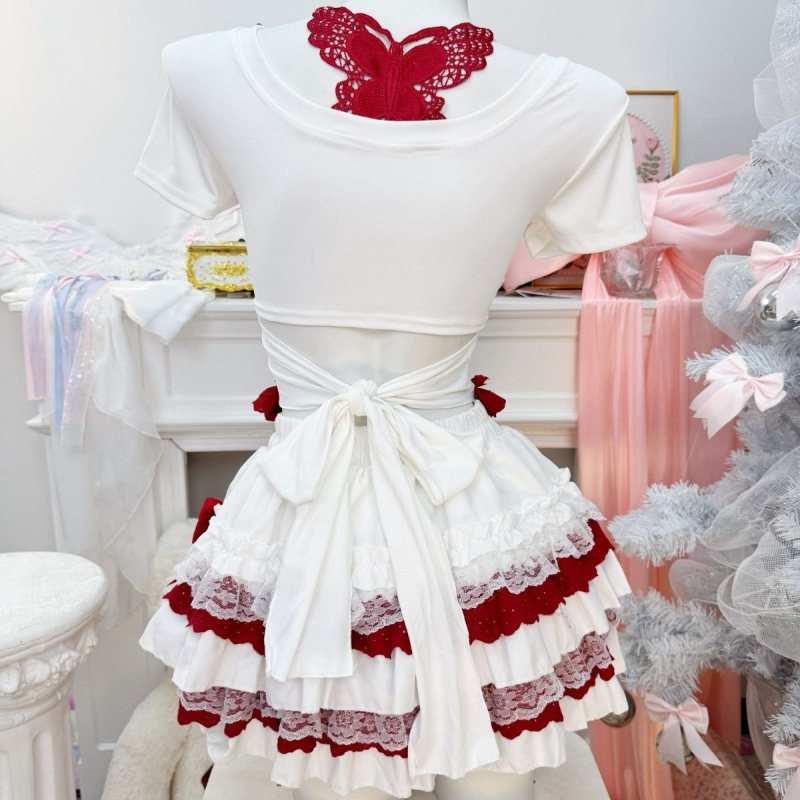 新しいコケットスイートロリータ半袖ワンピース レディース レ - Ruched Dress Mini のレビューと価格