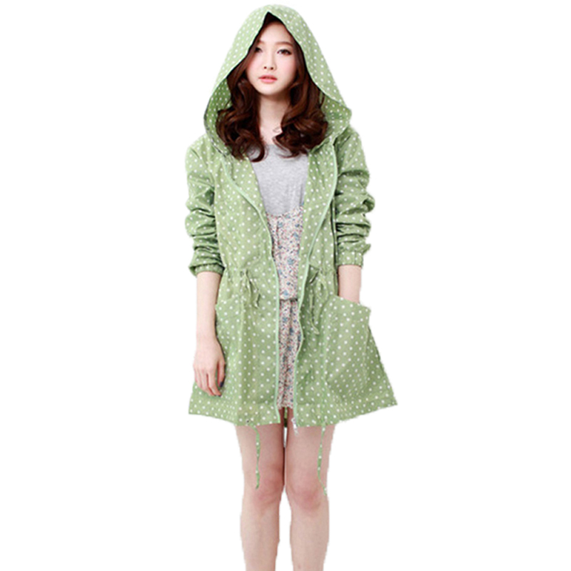 女性用フード付き防水ポンチョ,水玉レインコート,アウトドアウ - Women'S Fashion Rain Jacket のレビューと価格