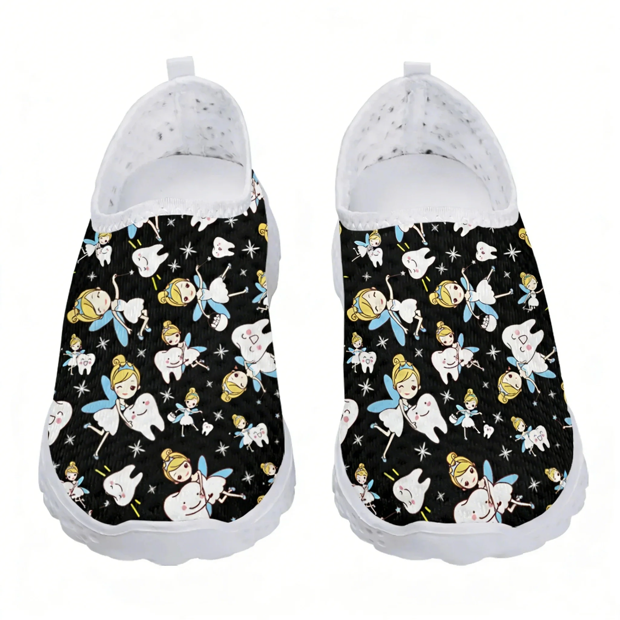かわいい漫画ナースエルフ/歯メッシュ高品質スニーカー女性男性 - Women'S Fashion Tennis Shoes のレビューと価格