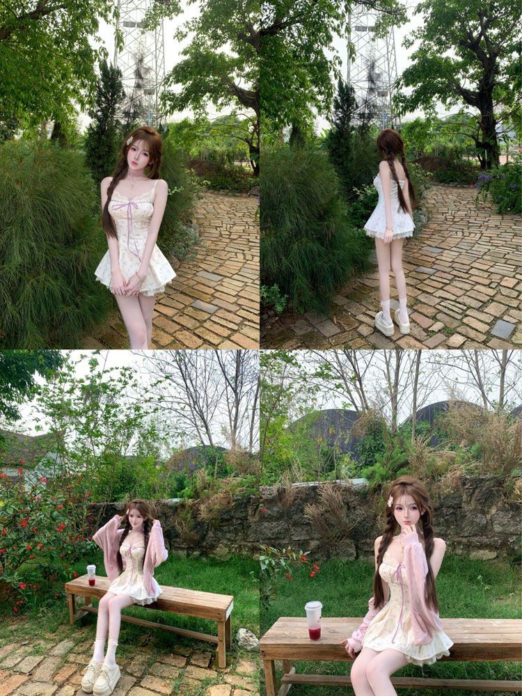 2026年夏韓国ファッションデザインサスペンダードレス女性用 - Ruched Dress Mini のレビューと価格