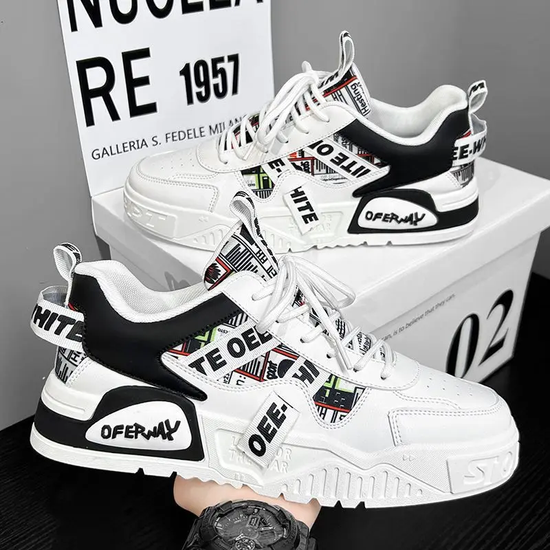 カジュアルファッションレザースニーカー新しいスケートボードメ - Women'S Fashion Tennis Shoes のレビューと価格