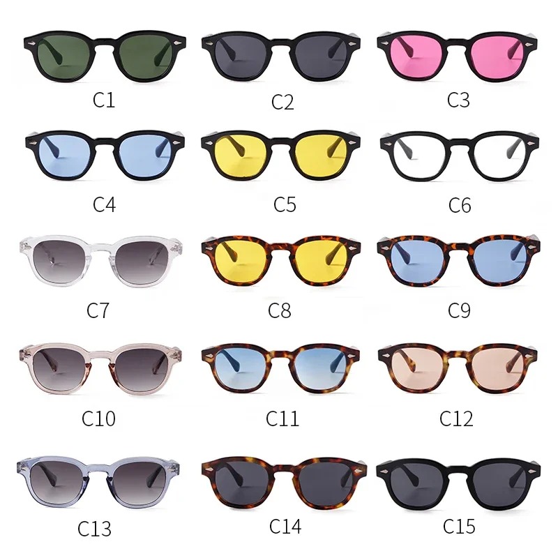 ヴィンテージラウンドサングラス女性男性レトロリベットグラデー - Women'S Fashion Eyewear のレビューと価格