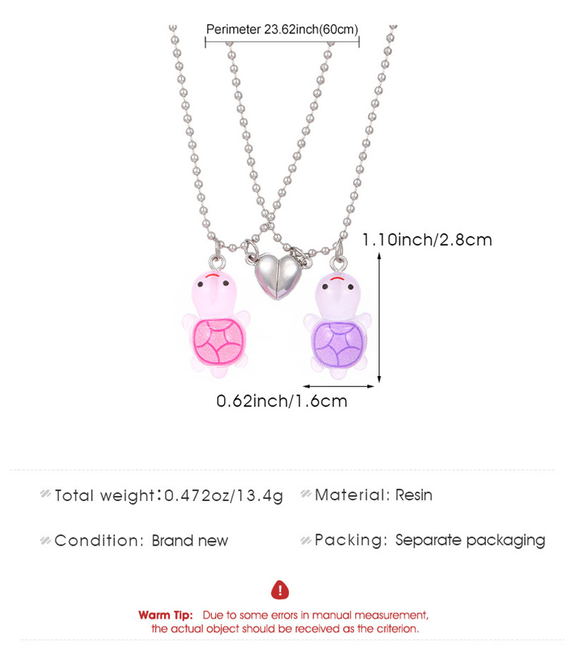 2個セット 可愛い光るカメペンダントネックレス マグネット式 - Women'S Day Fashion Show のレビューと価格