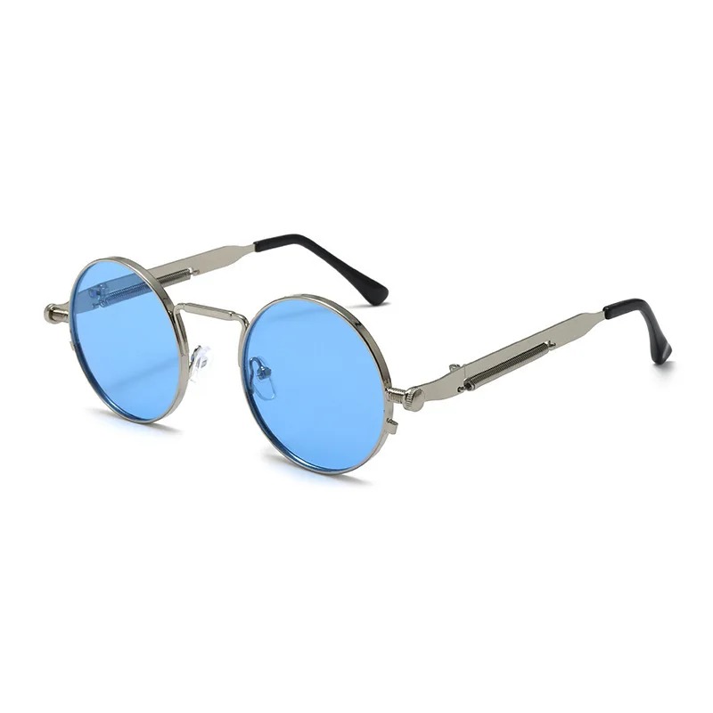ヴィンテージメタルフレームラウンドサングラス女性男性パンク円 - Women'S Fashion Eyewear のレビューと価格