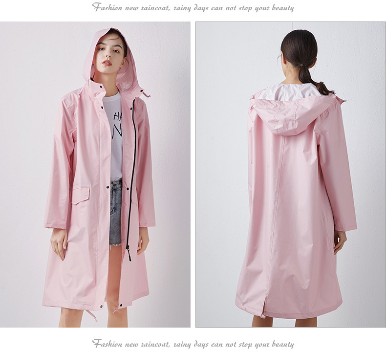 男性と女性のための軽量で通気性のあるレインコート、防水ロング - Women'S Fashion Rain Jacket のレビューと価格