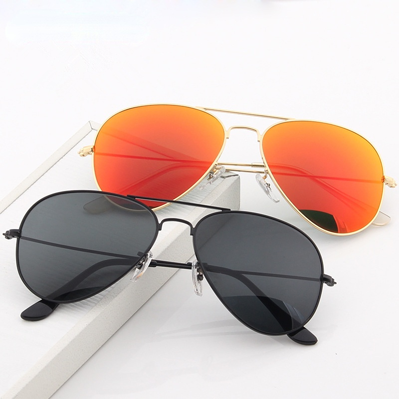 新しいダブルブリッジパイロットサングラス女性合金フレームポリ - Women'S Fashion Eyewear のレビューと価格