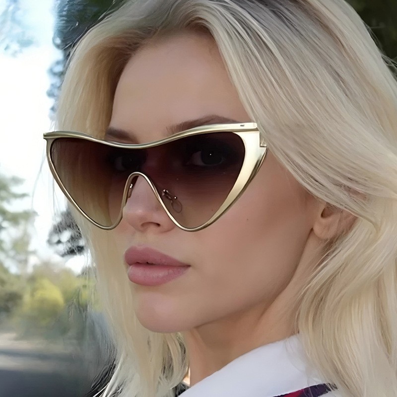 リムレス Y2K スタイルサングラス長方形ファッション人気女 - Women'S Fashion Eyeglasses のレビューと価格