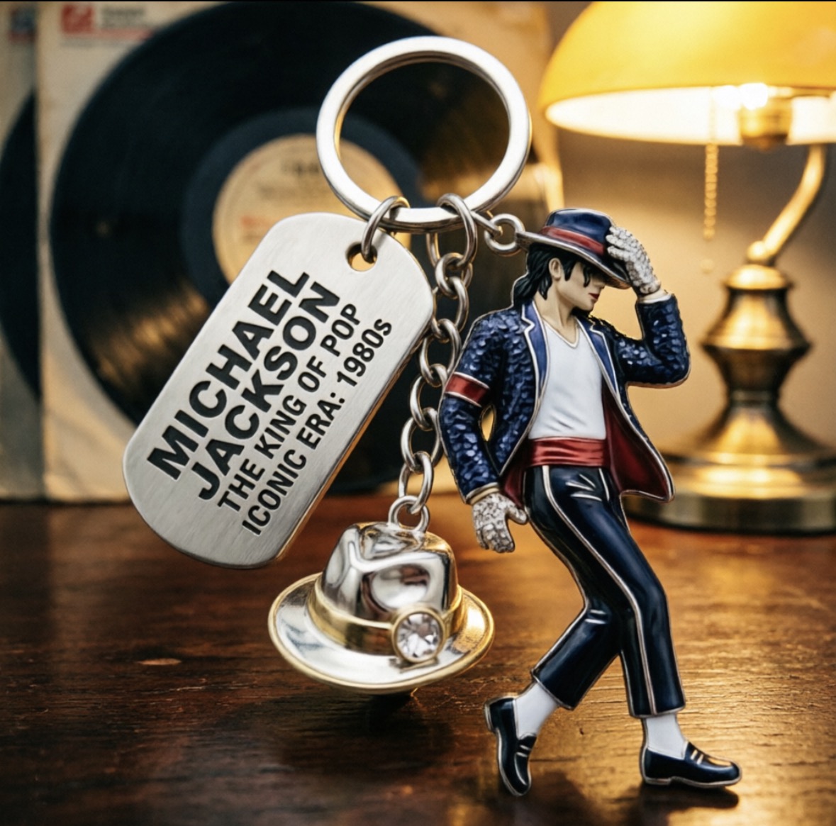 マイケル・ジャクソンキーホルダー、クラシックダンスキングペン - Women'S Fashion Gifts のレビューと価格