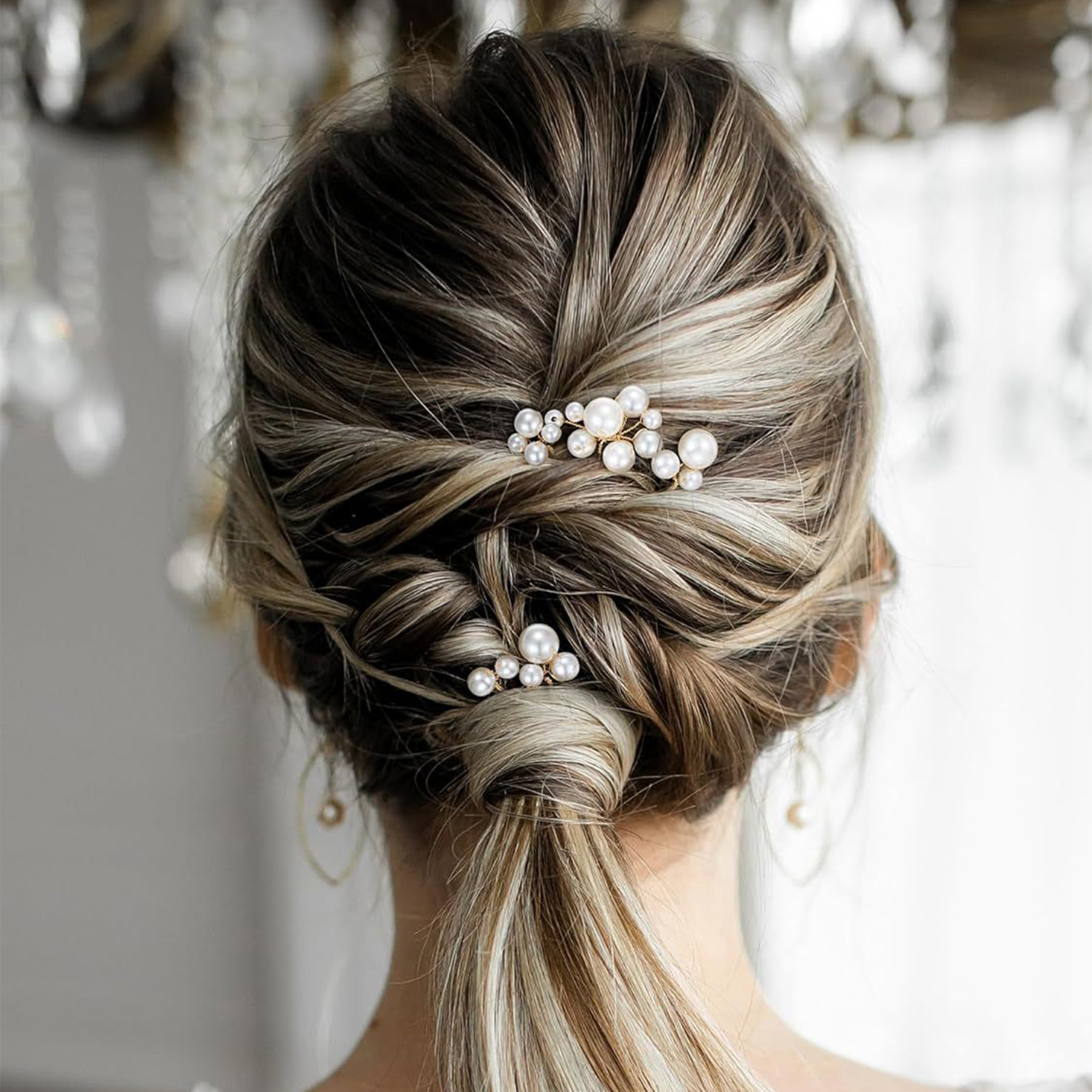 3 個の花嫁のヘアピントレンディなヘアクリップ U 字型合金 - Women Fashion Hub のレビューと価格