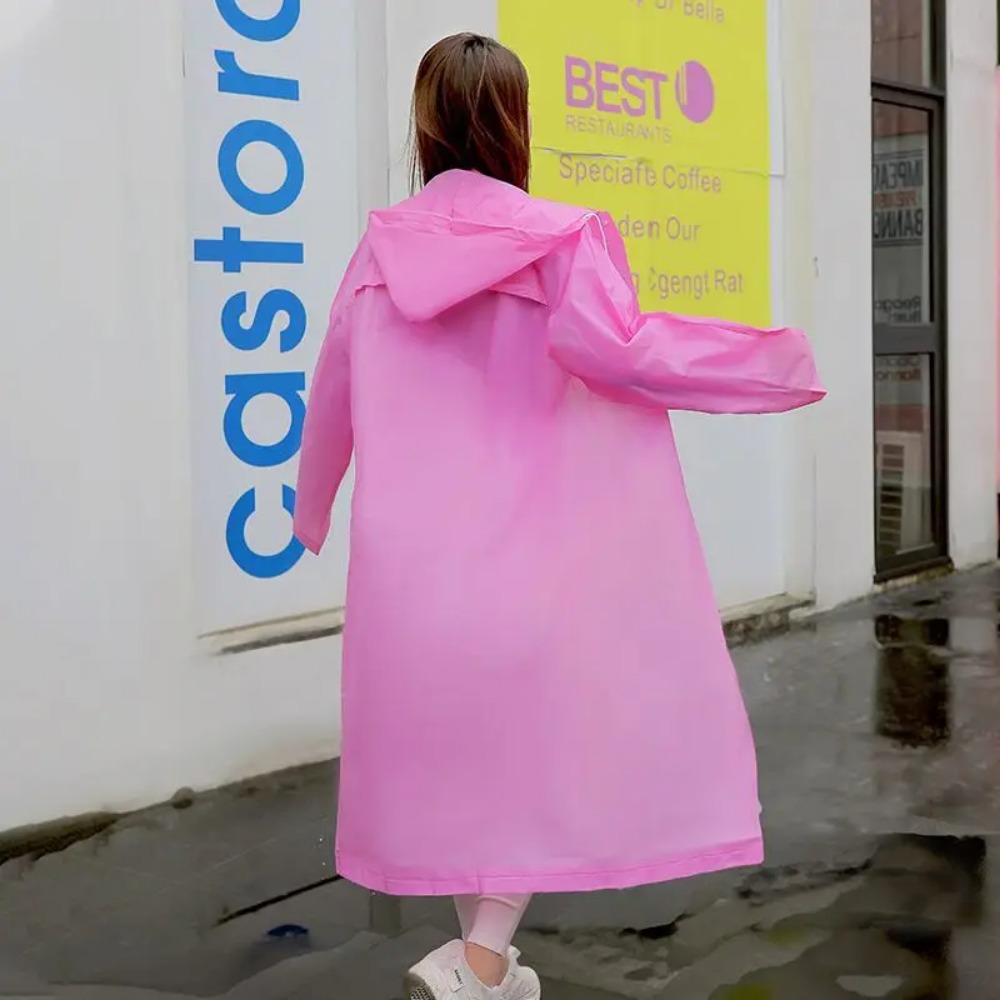 新しい防水レインコート大人の旅行ファッションレインコート屋外 - Women'S Fashion Rain Jacket のレビューと価格