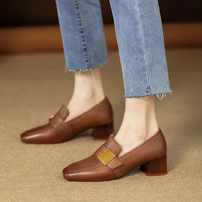 レディースファッションレザーパンプス エレガント スリッポン - Women Fashion Jeans のレビューと価格