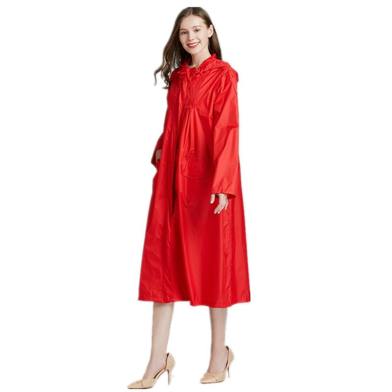 男性と女性のための軽量で防水性のあるロングレインコート,通気 - Women'S Fashion Rain Jacket のレビューと価格