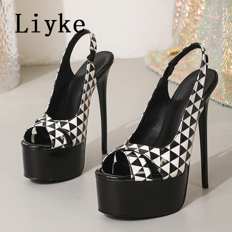 Liyke モデルキャットウォークエクストリームハイヒールプ - Women Fashion Model のレビューと価格