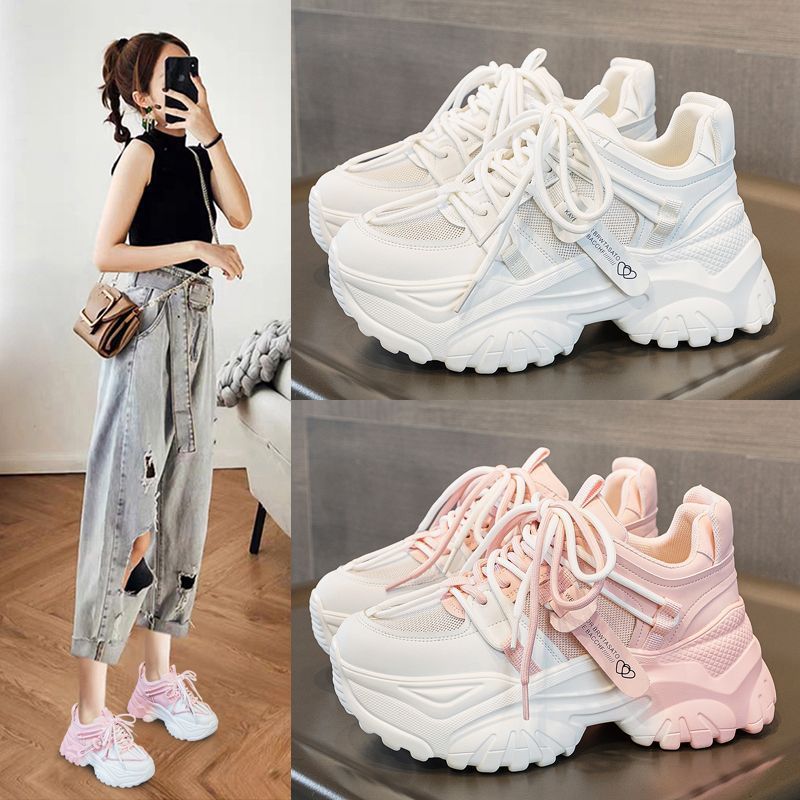 レディースシューズ カジュアルシューズ 春スニーカー プラッ - Women'S Fashion Tennis Shoes のレビューと価格