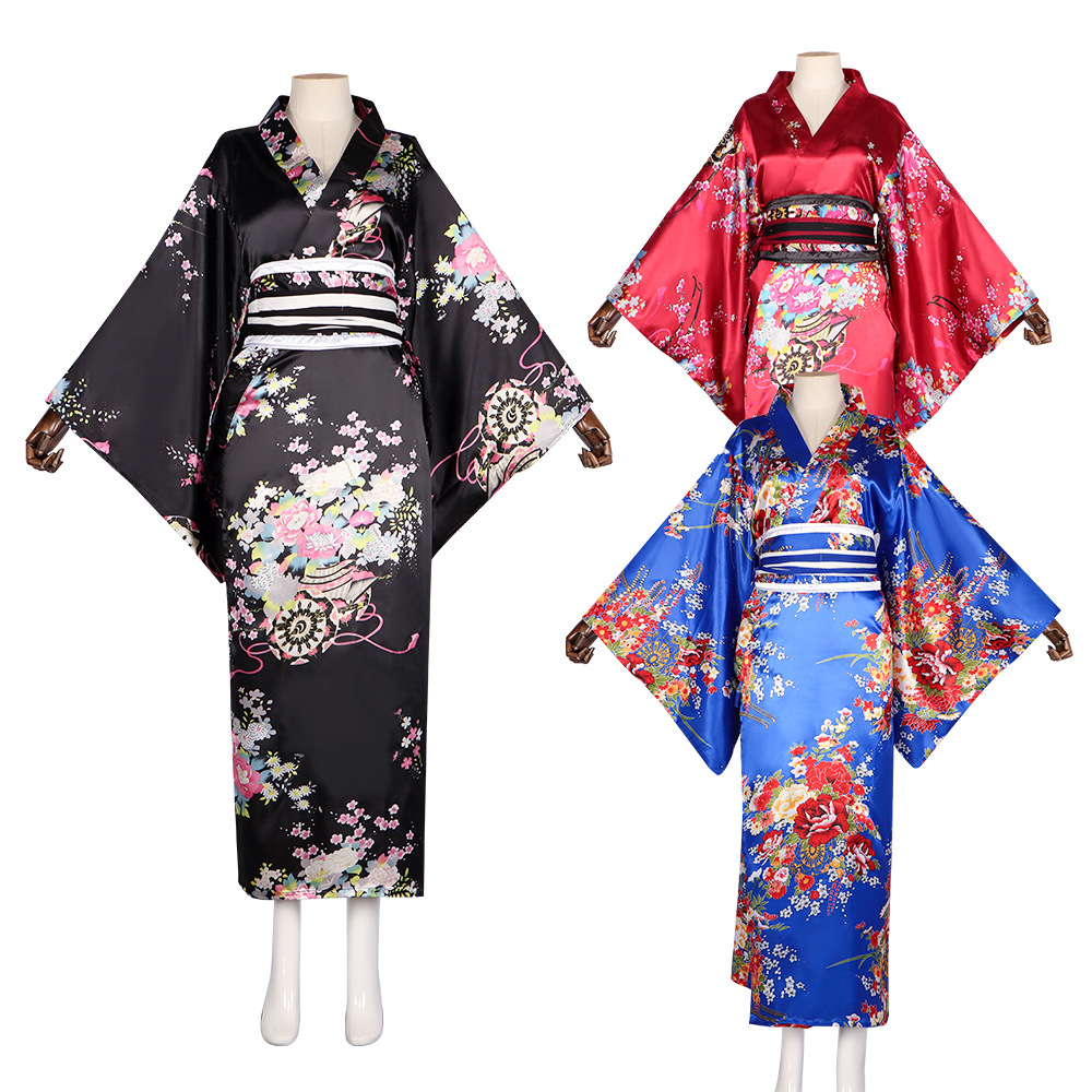 日本の着物バスローブ女性フォーマルドレス伝統的な日本スタイル - Women'S Fashion Kimono のレビューと価格
