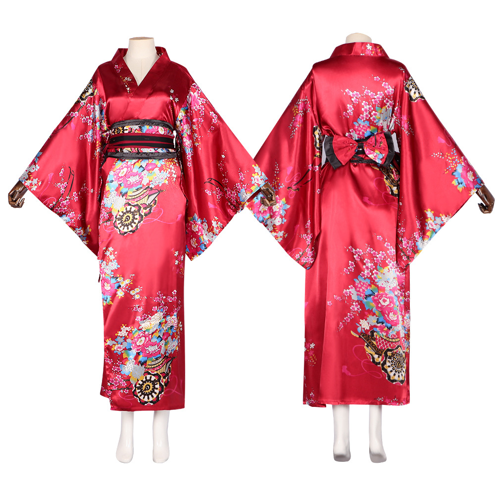 日本の着物バスローブ女性フォーマルドレス伝統的な日本スタイル - Women'S Fashion Kimono のレビューと価格