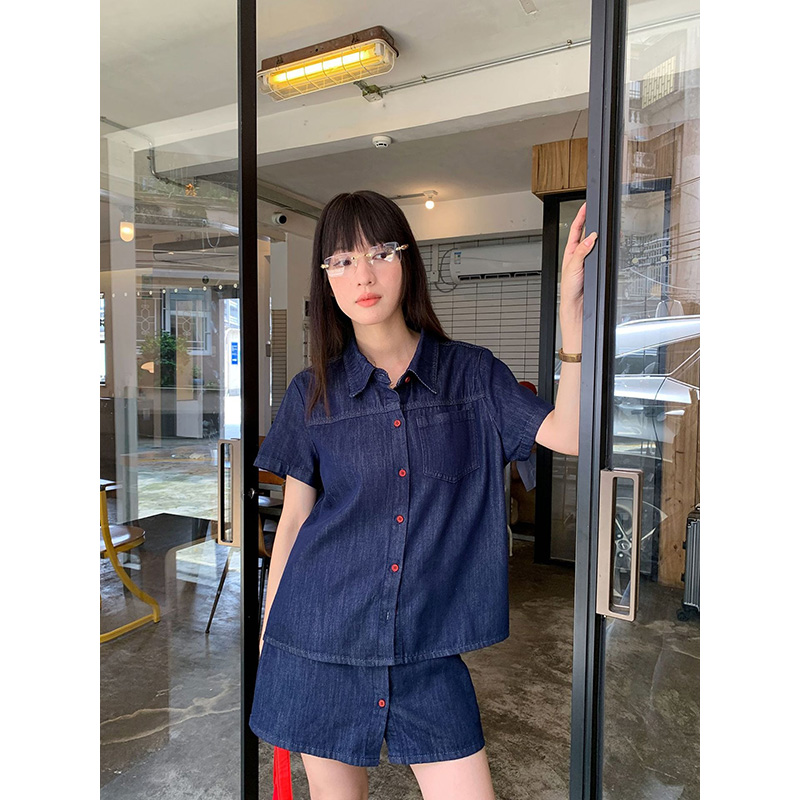 Benuynffy レトロ半袖デニムシャツ女性 2026 夏 - Women Fashion Jeans のレビューと価格