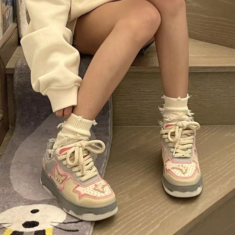 女性プラットフォームスニーカーファッションスポーツシューズパ - Women'S Fashion Tennis Shoes のレビューと価格