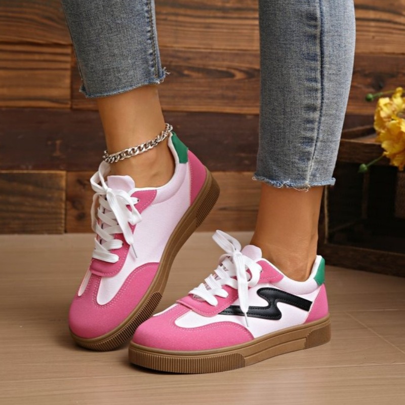 女性テニススニーカーフラットレディースファッション混合色レー - Women'S Fashion Tennis Shoes のレビューと価格