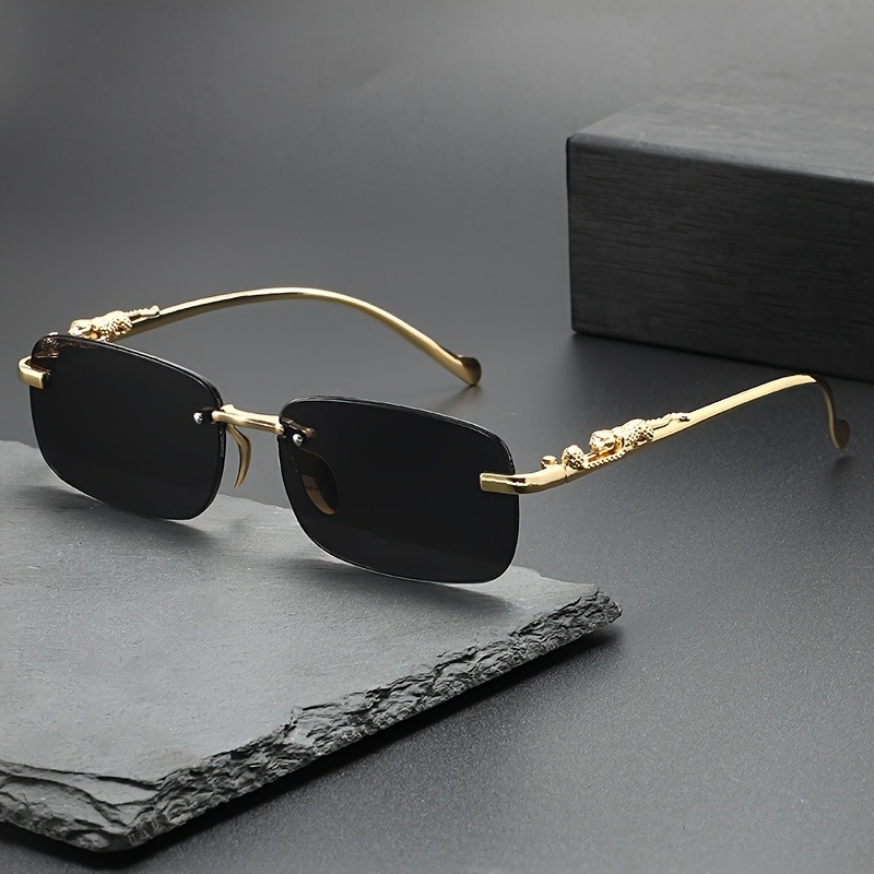 ファッションリムレスメタルサングラス男性女性人気サングラス男 - Women Fashion Glasses のレビューと価格