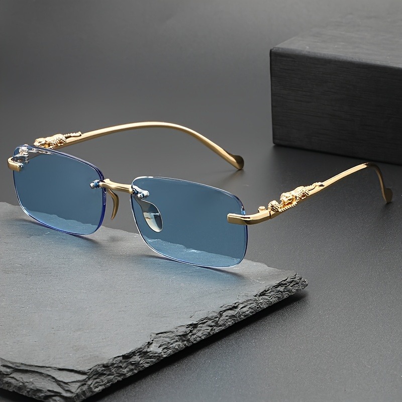 ファッションリムレスメタルサングラス男性女性人気サングラス男 - Women Fashion Glasses のレビューと価格