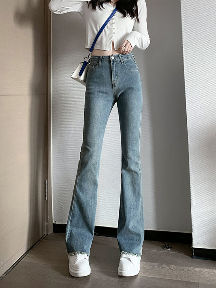 ワイドジーンズ女性のズボン光沢のある石カーゴポケットマルチポ - Women'S Fashion Utility Pants のレビューと価格
