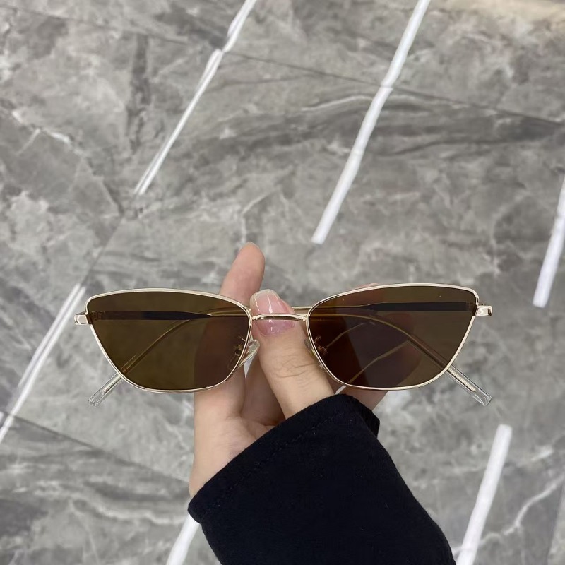 ファッショナブルな菱形メタルサングラス（女性用）、ストリート - Women'S Fashion Eyewear のレビューと価格