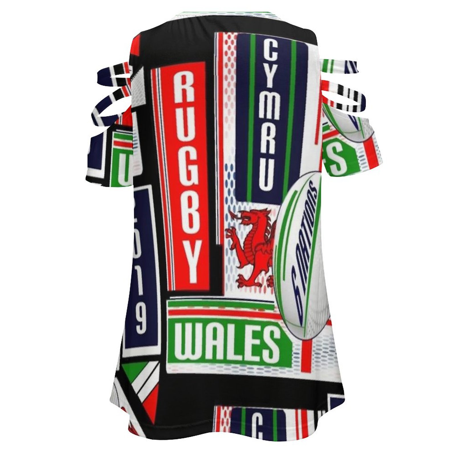 女性用半袖Tシャツ,VネックプリントTシャツ,ジッパー付き, - Women'S Fashion Rugby Top のレビューと価格