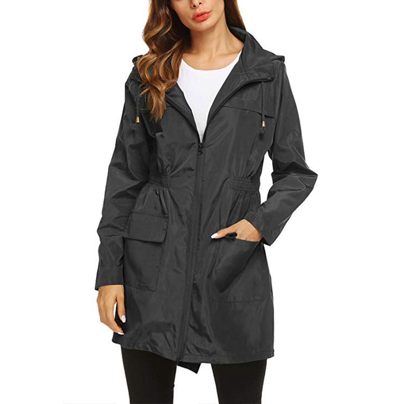 女性用防水ジャケット,防風・防風,カジュアル,ルーズフィット - Women'S Fashion Rain Jacket のレビューと価格