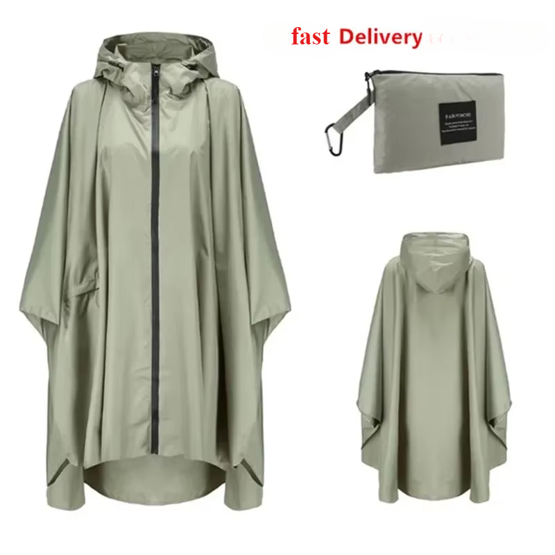 男性と女性のための防水ナイロンレインコート,大人のオートバイ - Women'S Fashion Rain Jacket のレビューと価格