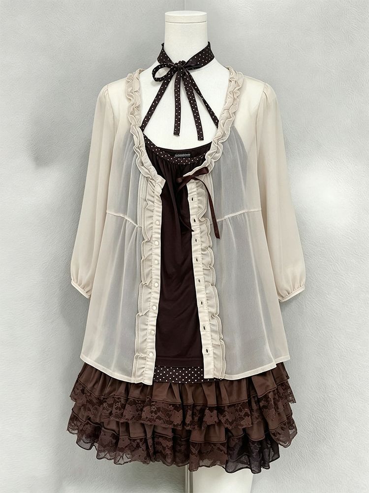 ヴィンテージ和風セット レディース 水玉模様ネックストラップ - Ruched Dress Mini のレビューと価格
