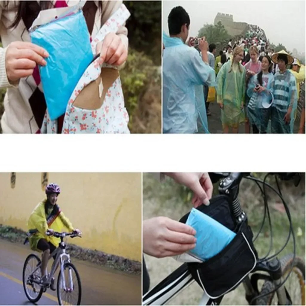 子供のための使い捨てレインコート,フード付きポンチョ,アウト - Women'S Fashion Rain Jacket のレビューと価格
