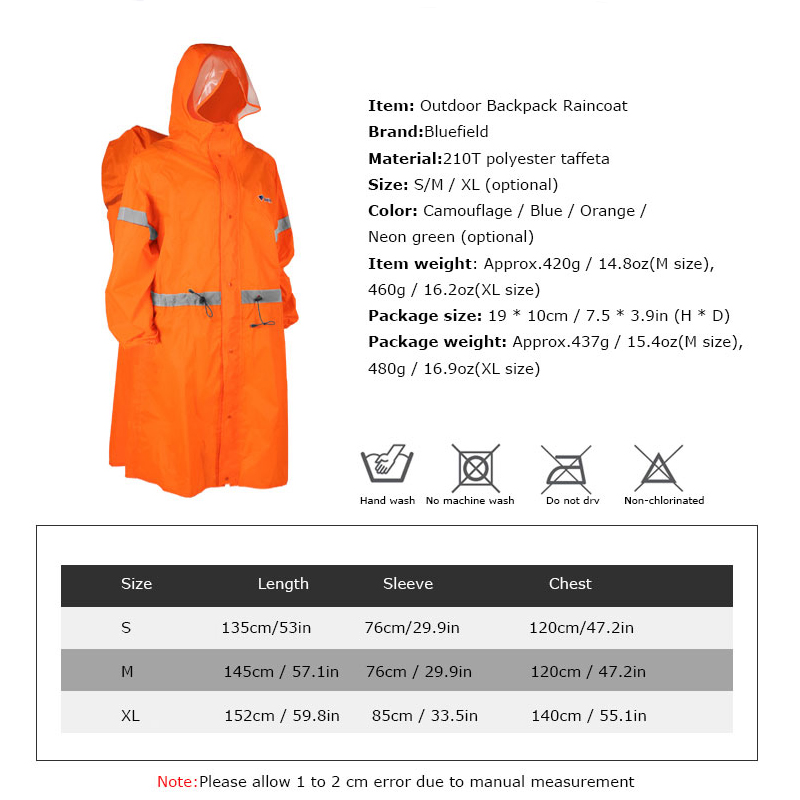 ユニセックス反射材付きアウトドアクライミングバッグバックパッ - Women'S Fashion Rain Jacket のレビューと価格