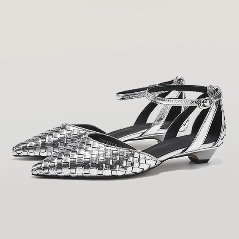 ポインテッドトゥローヒールレディースエレガントサンダルシュー - Women'S Fashion Brand Shoes のレビューと価格